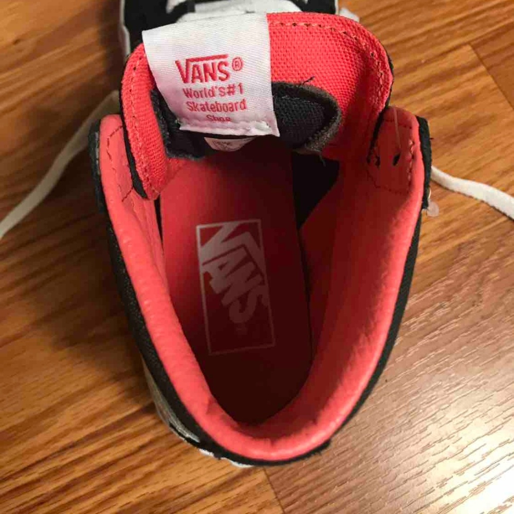 NWT VANS SK8-HI Slim Pirate Black White Canvas - Picture 7 of 7